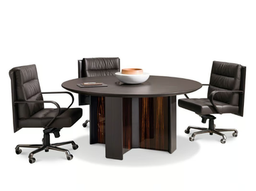 METEORA - Round wooden meeting table by i 4 Mariani - view 3
